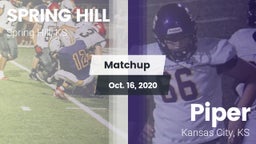 Matchup: Spring Hill High vs. Piper  2020