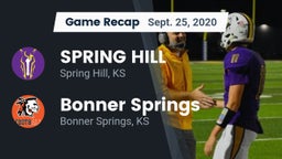 Recap: SPRING HILL  vs. Bonner Springs  2020