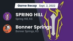 Recap: SPRING HILL  vs. Bonner Springs  2022