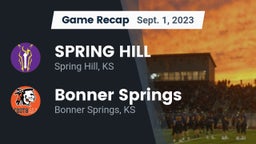 Recap: SPRING HILL  vs. Bonner Springs  2023