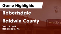Robertsdale  vs Baldwin County  Game Highlights - Jan. 14, 2021