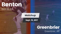 Matchup: Benton  vs. Greenbrier  2017