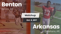 Matchup: Benton  vs. Arkansas  2017