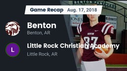 Recap: Benton  vs. Little Rock Christian Academy  2018