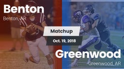 Matchup: Benton  vs. Greenwood  2018