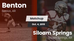 Matchup: Benton  vs. Siloam Springs  2019