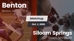Matchup: Benton  vs. Siloam Springs  2020