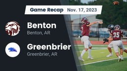 Recap: Benton  vs. Greenbrier  2023