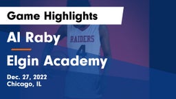 Al Raby  vs Elgin Academy  Game Highlights - Dec. 27, 2022