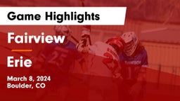 Fairview  vs Erie  Game Highlights - March 8, 2024