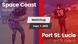 Matchup: Space Coast High vs. Port St. Lucie  2018