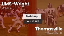 Matchup: UMS-Wright Prep vs. Thomasville  2017