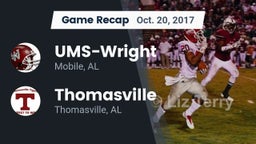 Recap: UMS-Wright  vs. Thomasville  2017