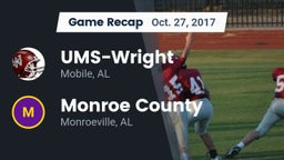 Recap: UMS-Wright  vs. Monroe County  2017