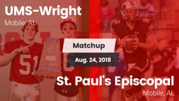 Matchup: UMS-Wright Prep vs. St. Paul's Episcopal  2018