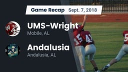 Recap: UMS-Wright  vs. Andalusia  2018