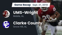 Recap: UMS-Wright  vs. Clarke County  2018