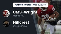 Recap: UMS-Wright  vs. Hillcrest  2018