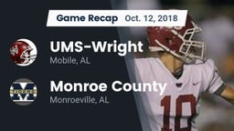 Recap: UMS-Wright  vs. Monroe County  2018