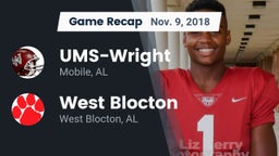 Recap: UMS-Wright  vs. West Blocton  2018