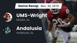 Recap: UMS-Wright  vs. Andalusia  2018