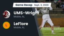 Recap: UMS-Wright  vs. LeFlore  2020