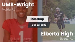 Matchup: UMS-Wright Prep vs. Elberta High  2020