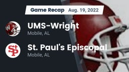 Recap: UMS-Wright  vs. St. Paul's Episcopal  2022