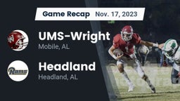 Recap: UMS-Wright  vs. Headland  2023