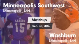 Matchup: Minneapolis Southwes vs. Washburn  2016