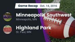 Recap: Minneapolis Southwest  vs. Highland Park  2016
