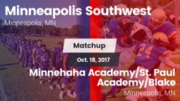 Matchup: Minneapolis Southwes vs. Minnehaha Academy/St. Paul Academy/Blake  2017