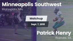Matchup: Minneapolis Southwes vs. Patrick Henry  2018