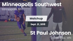 Matchup: Minneapolis Southwes vs. St Paul Johnson  2018