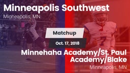 Matchup: Minneapolis Southwes vs. Minnehaha Academy/St. Paul Academy/Blake  2018