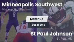 Matchup: Minneapolis Southwes vs. St Paul Johnson  2019