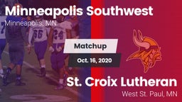 Matchup: Minneapolis Southwes vs. St. Croix Lutheran  2020
