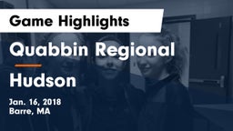 Quabbin Regional  vs Hudson  Game Highlights - Jan. 16, 2018