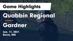 Quabbin Regional  vs Gardner  Game Highlights - Jan. 11, 2021