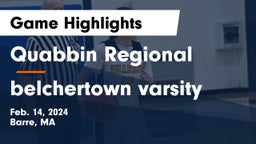 Quabbin Regional  vs belchertown varsity Game Highlights - Feb. 14, 2024