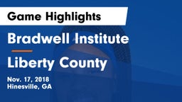 Bradwell Institute vs Liberty County  Game Highlights - Nov. 17, 2018