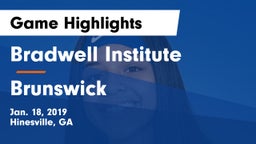 Bradwell Institute vs Brunswick  Game Highlights - Jan. 18, 2019