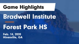 Bradwell Institute vs Forest Park HS Game Highlights - Feb. 14, 2020