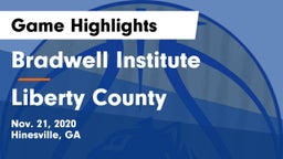 Bradwell Institute vs Liberty County  Game Highlights - Nov. 21, 2020