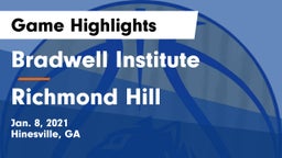 Bradwell Institute vs Richmond Hill  Game Highlights - Jan. 8, 2021