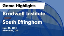 Bradwell Institute vs South Effingham  Game Highlights - Jan. 15, 2021