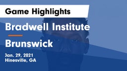 Bradwell Institute vs Brunswick  Game Highlights - Jan. 29, 2021