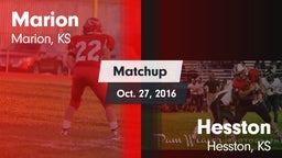 Matchup: Marion  vs. Hesston  2016