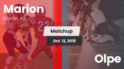 Matchup: Marion  vs. Olpe  2018