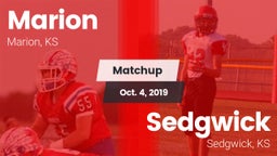 Matchup: Marion  vs. Sedgwick  2019